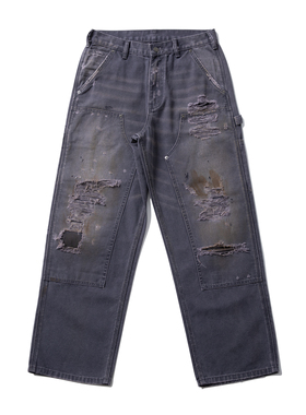 WENFENG LI 25FW Double Knee Pant 手绘擦脏 B73双膝工装伐木裤