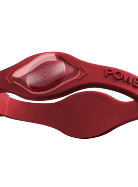 powerbalance霸能红纯色手环