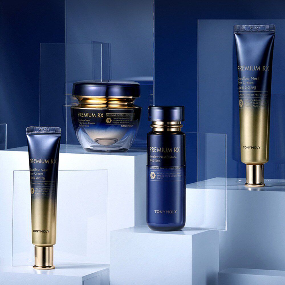 代购韩国TONYMOLY PremiumRX奢华燕窝黄金滋养霜面霜精华眼霜套装