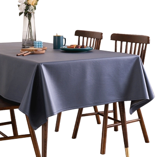 ins风北欧纯色桌布布艺餐桌布防水网红茶几盖布方形写字台布垫布