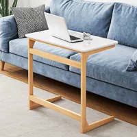 SOFA Шкаф шкаф Sideline может переместить кровабоковую таблицу Creative C -образную сторону -Столовый стол с твердым деревом.