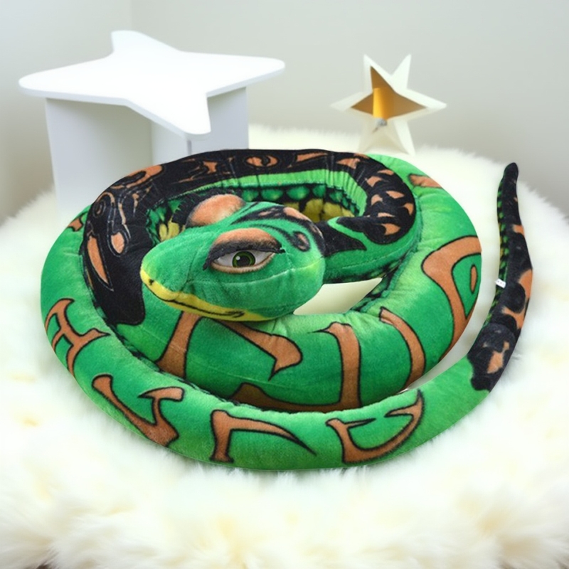 仿真大蟒蛇毛绒玩具公仔