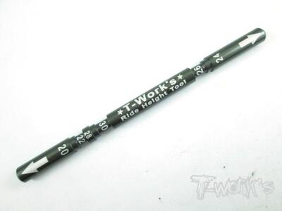 T-WORK'S 7075铝制越野车身高度尺(20,22,24,26,28,30mm) TT-003