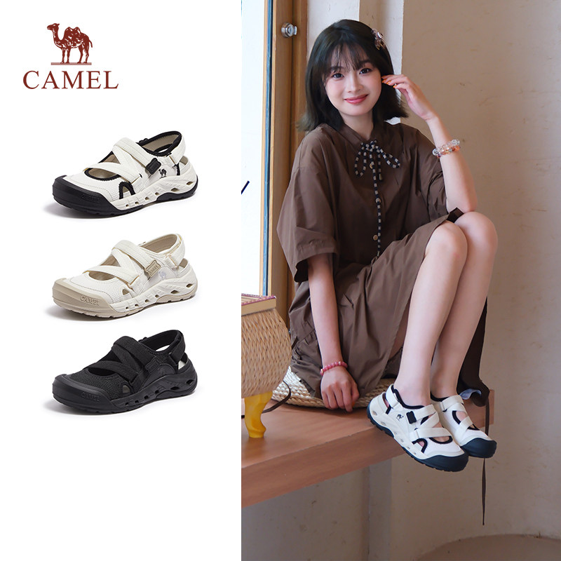 骆驼女鞋2026夏季新款玛丽珍凉鞋透气增高鞋复古运动户外凉鞋女款