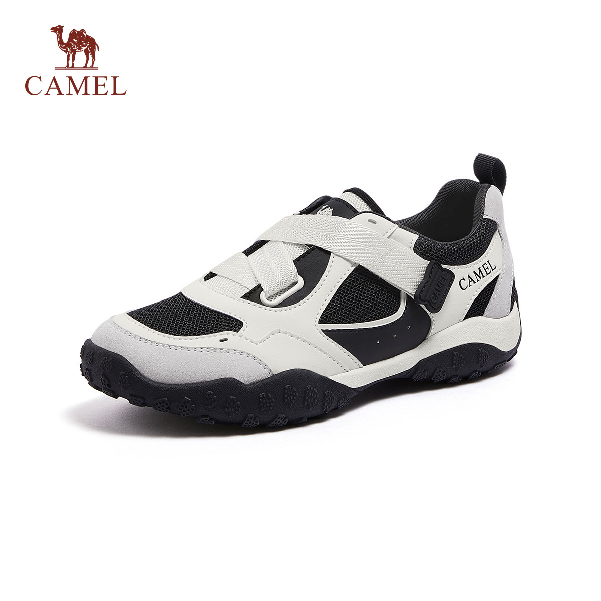 骆驼女鞋2026年春季新款魔术贴网面德训鞋百搭板鞋休闲鞋运动鞋女,女鞋,时尚休闲鞋,淘宝优惠券,粉丝福利购,淘宝优惠卷