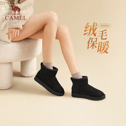骆驼雪地靴冬季加绒保暖女鞋