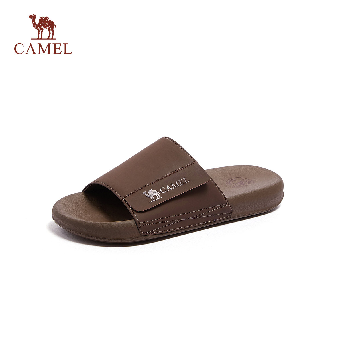 骆驼女鞋2026夏季新款一字拖清凉透气勃肯鞋时尚潮流休闲凉鞋