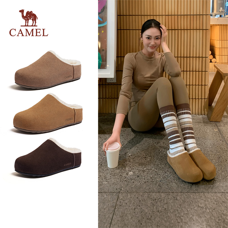 骆驼复古休闲勃肯鞋女单鞋