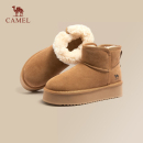 骆驼雪地靴女2025新款冬季加绒保暖棉鞋短靴厚底防滑防水东北棉靴