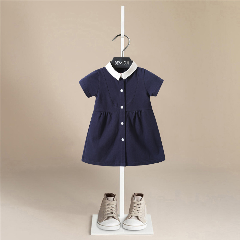 伯米吉bemidji品牌童装女童连衣裙春秋款儿童裙子小童洋气韩版夏