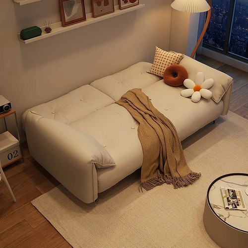 小户型客厅折叠沙发一体两用布艺多功能简易卧室沙发床可躺可睡