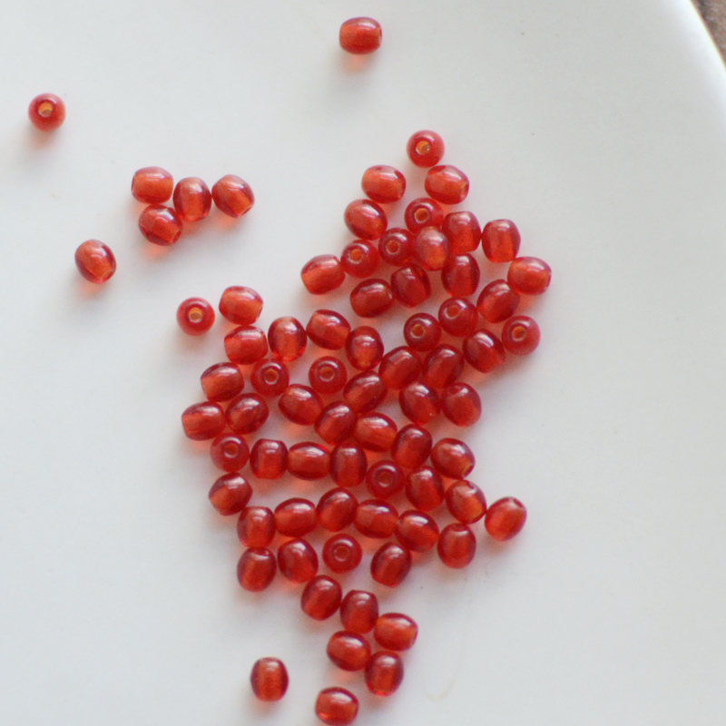 捷克进口琉璃珠3mm椭圆小米珠 diy串珠手链项链耳环饰品配件材料