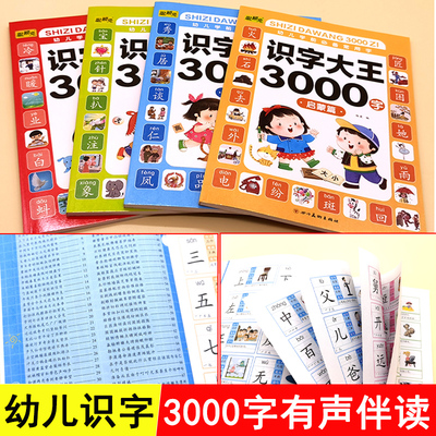 识字书幼儿认字识字大王3000字