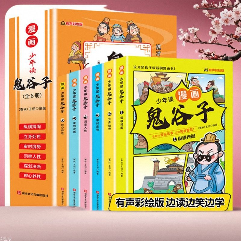 少年读漫画鬼谷子四大名著西游记红楼梦水浒传三国演义中国古代历史三十六计智囊素书古诗集李白杜甫白居易苏东坡