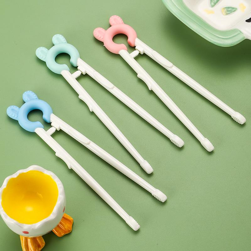 儿童筷子初学者学吃饭回弹训练筷