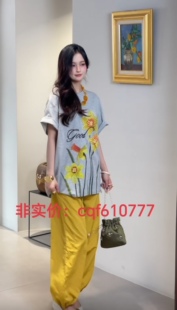 设计师款 新款 重工短袖 询价 是色卡卡CD正品 订金 泰国货2025春季