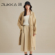 宽松慵懒中长款 蒲PUKKA 新品 风衣女秋装 收腰显瘦外套 工装