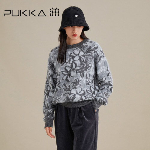 PUKKA毛衣女提花保暖衣