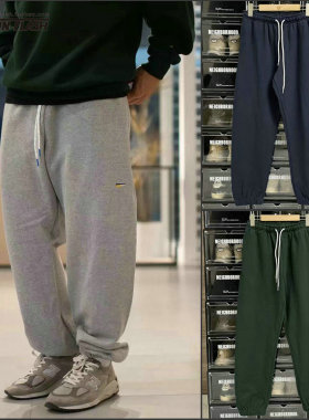 长谷川监制21AW Basic Sweat Pants日系重磅宽松休闲纯色运动卫裤