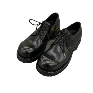 轻奢小众鬼帝792V固特异软马皮德比鞋水洗做旧复古暗黑小皮鞋男女