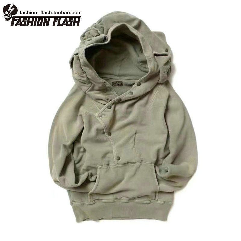 20AWKAPITAL潮牌平田和宏 蜡染水洗多口袋巨人帽宽松日系连帽卫衣,男装,卫衣,淘宝优惠券,粉丝福利购,淘宝优惠卷