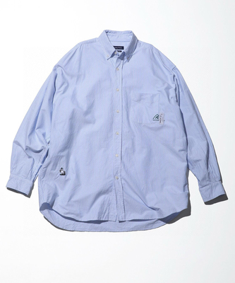 25AW日系潮牌时尚 STACKS 长谷川条纹衬衫长袖休闲宽松衬衣情侣款