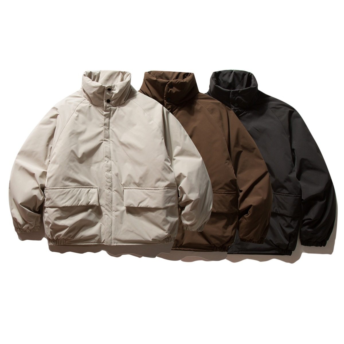 日系复古纯色简约立领潮牌棉衣外套冬季防寒保暖情侣休闲工装棉服,男装,棉衣,淘宝优惠券,粉丝福利购,淘宝优惠卷