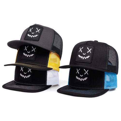 日系复古kapital vintage 刺绣笑脸棒球帽子户外百搭遮阳帽鸭舌帽