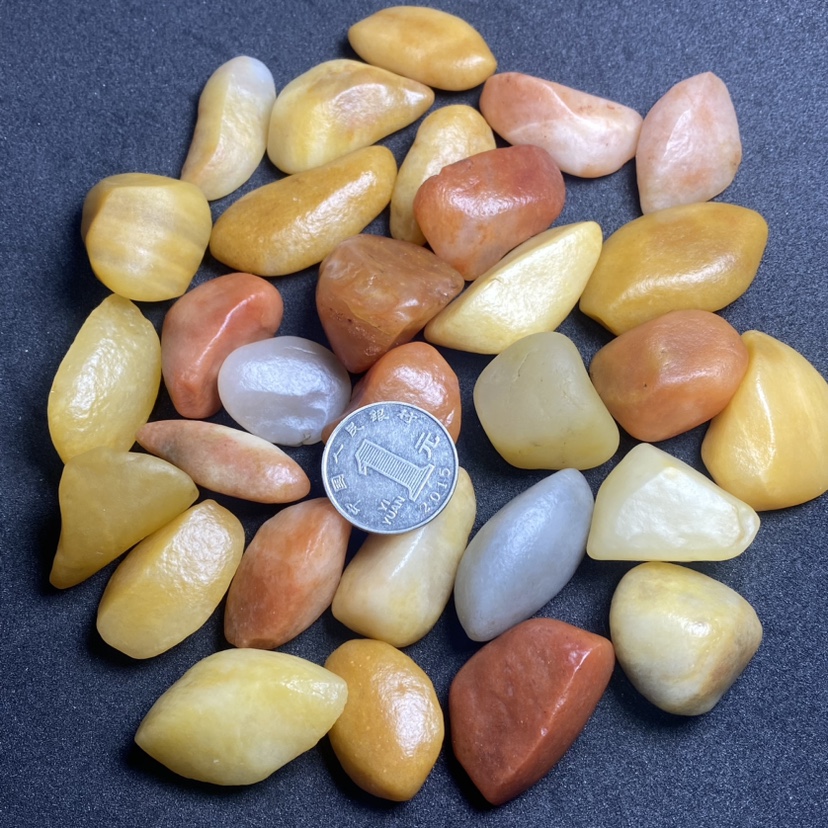 1-18特价彩玉金丝玉乌尔禾宝石光原石戈壁玉金丝玉籽料一堆卖如图