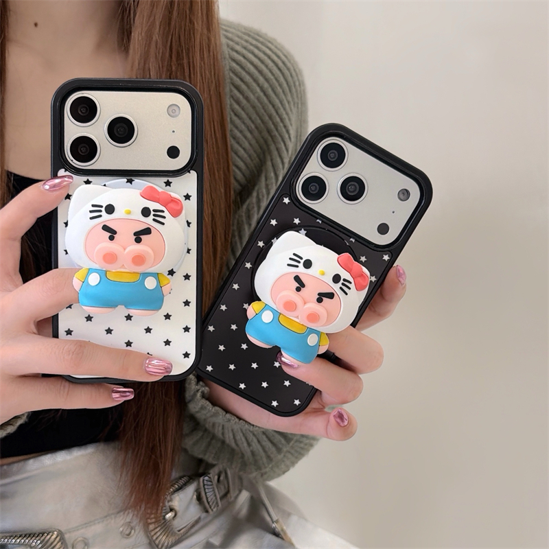 韩国黑白星星左卫门小猪支架