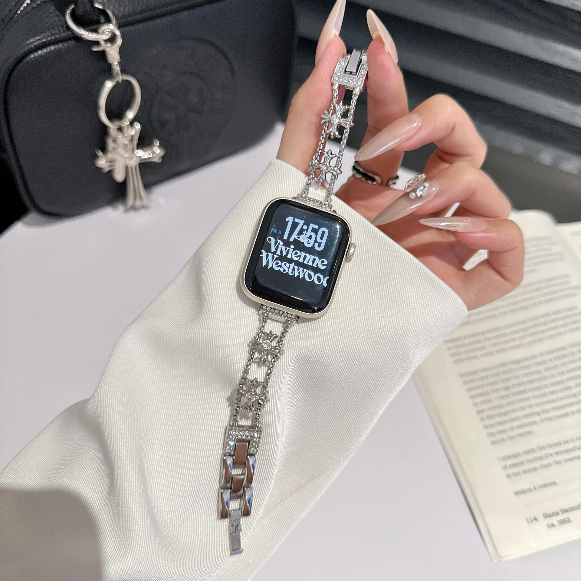 适用苹果手表表带高级,奢华表带