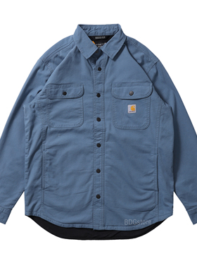 Carhartt 105419卡哈特Rugged Flex®口袋帆布工装衬衫夹克春款