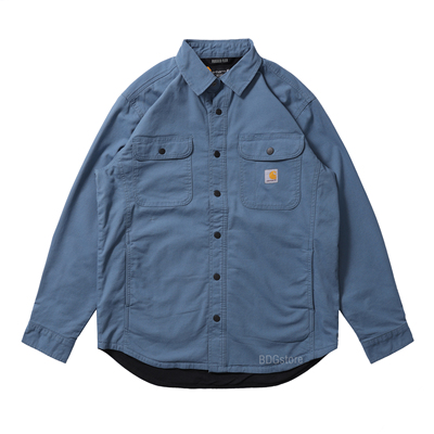 卡哈特翻领长袖春款工装衬衫夹克
