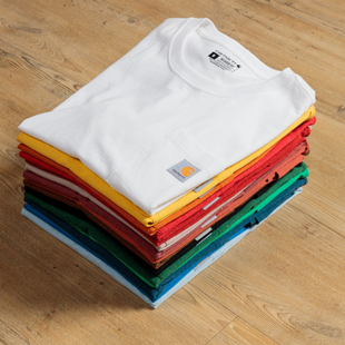 Carhartt 简约口袋T恤全棉半袖 夏季 宽松圆领 卡哈特K87纯棉短袖