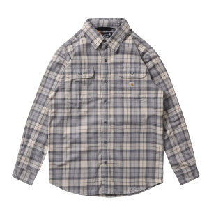 春秋款 Carhartt 衬衫 8oz男士 106356卡哈特主线法兰绒格子重磅厚款