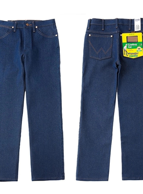 Wrangler威格936牛仔裤黄石风重磅未脱浆养牛裤14.75oz合身长裤