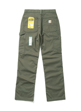 Carhartt 卡哈特B324休闲裤纯棉斜纹布微喇工装裤直筒长裤美式