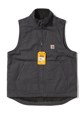 Carhartt  104277卡哈特主线水洗羊羔毛内里厚款冬季宽松马甲背心