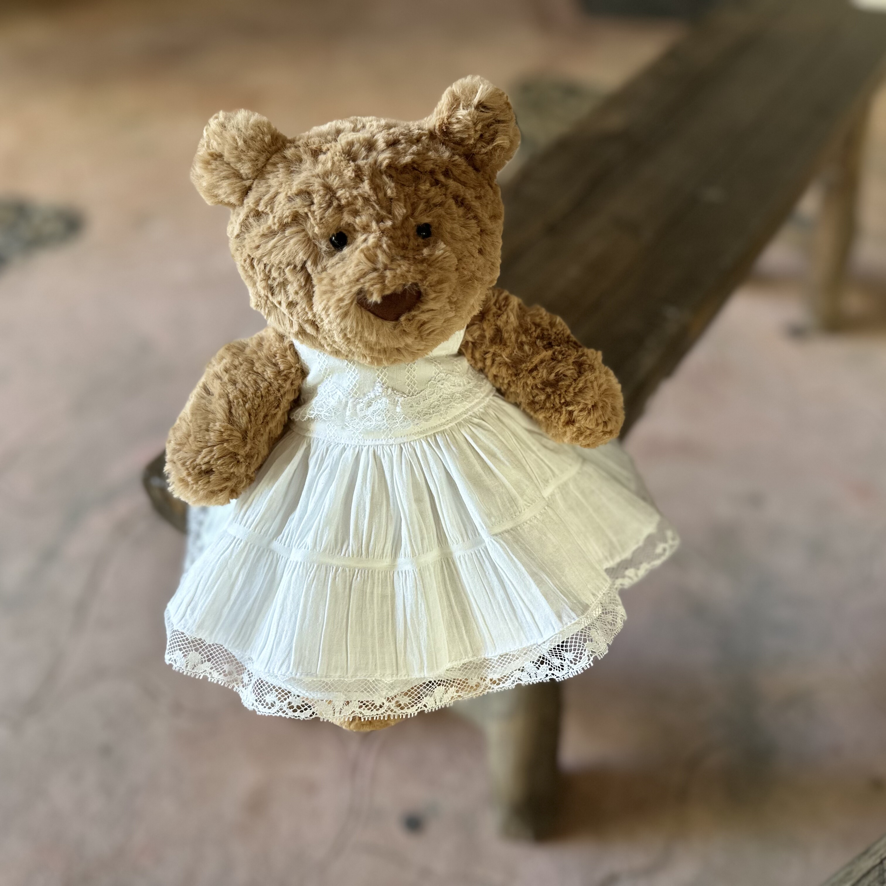 巴塞罗熊衣服jellycat小熊娃衣裙子玩偶着替手作熊衣服Medium中号