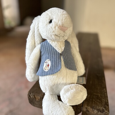 【仅衣服】jellycatyummy兔衣服31cm甜美小兔马甲手作兔玩偶衣服