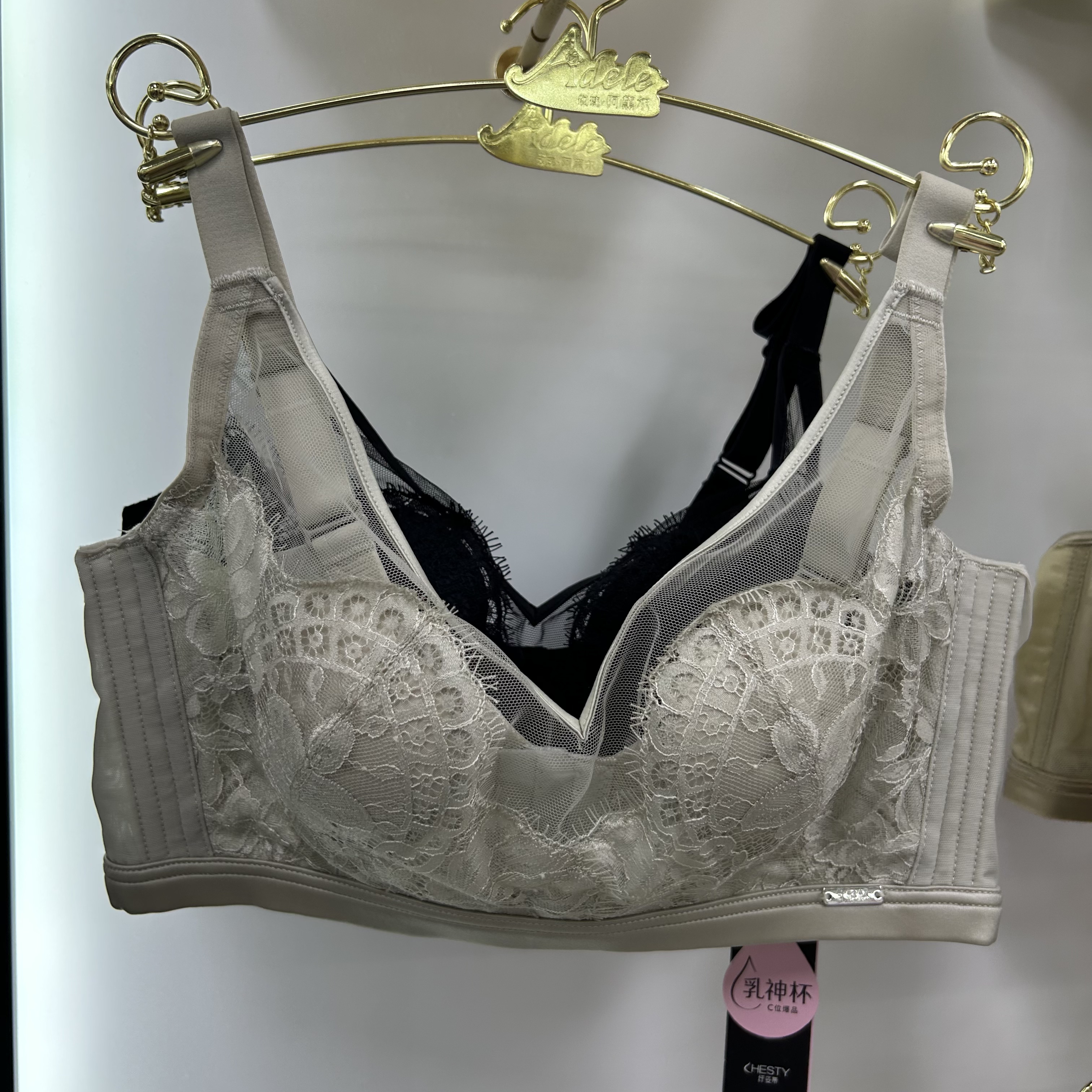 纤姿蒂春夏乳神杯M18性感蕾丝薄杯文胸BC收副乳调整型女士内衣