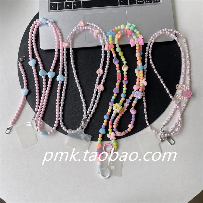 链粉色少女糖果斜跨链条
