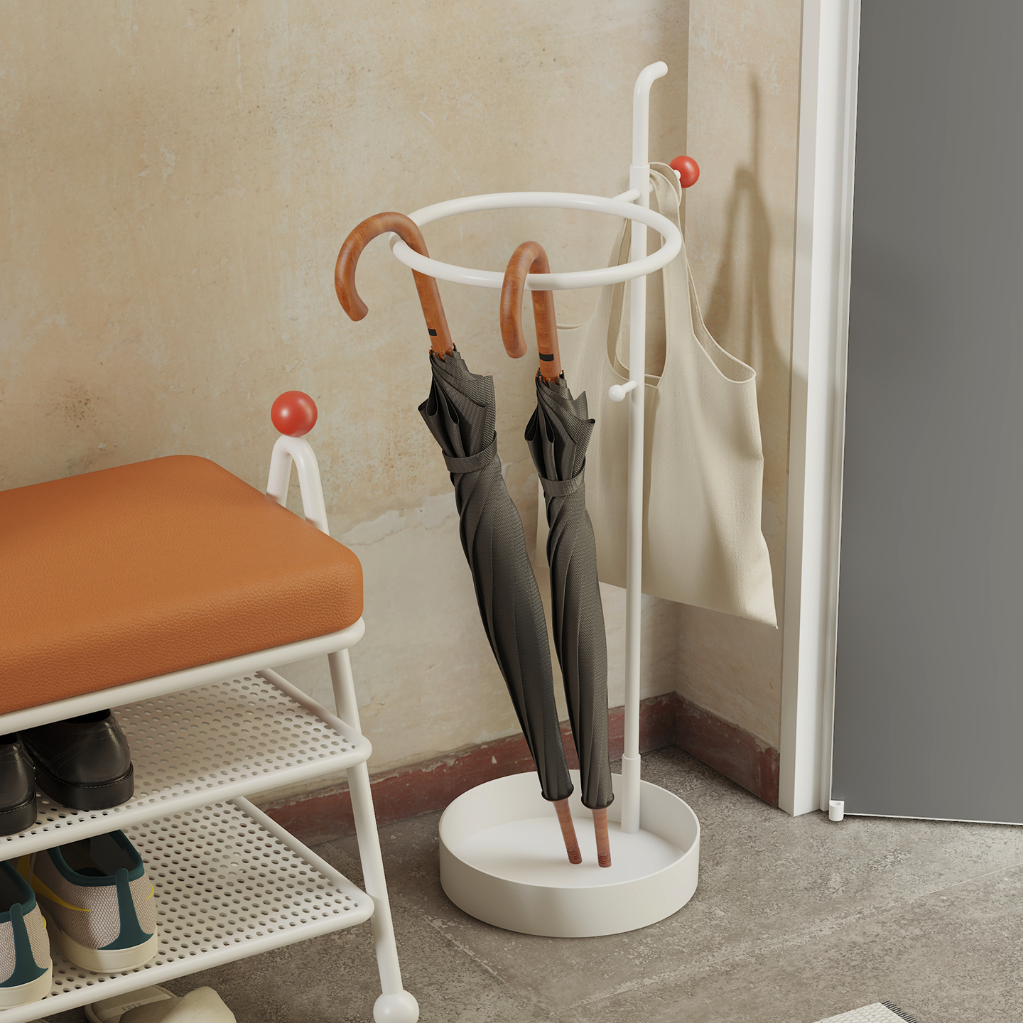 雨伞收纳架家用门口入户伞架收纳桶门后伞桶置物架存放架展示架子