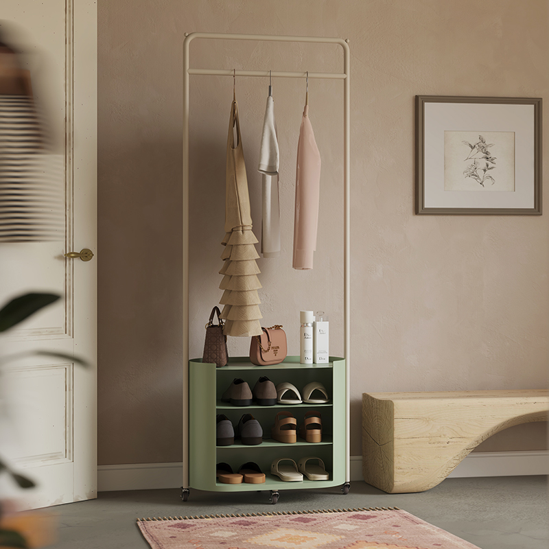 设计师原创新品 | 多功能衣帽架换鞋凳