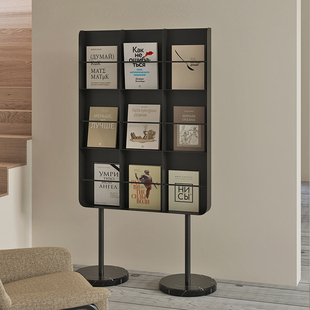 中古落地多层书架阅读展示架收纳杂志架cd架置物架日式期报刊架