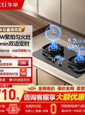 华帝i10306D双边定时燃气灶煤气灶家用双灶天然气液化气官方正品