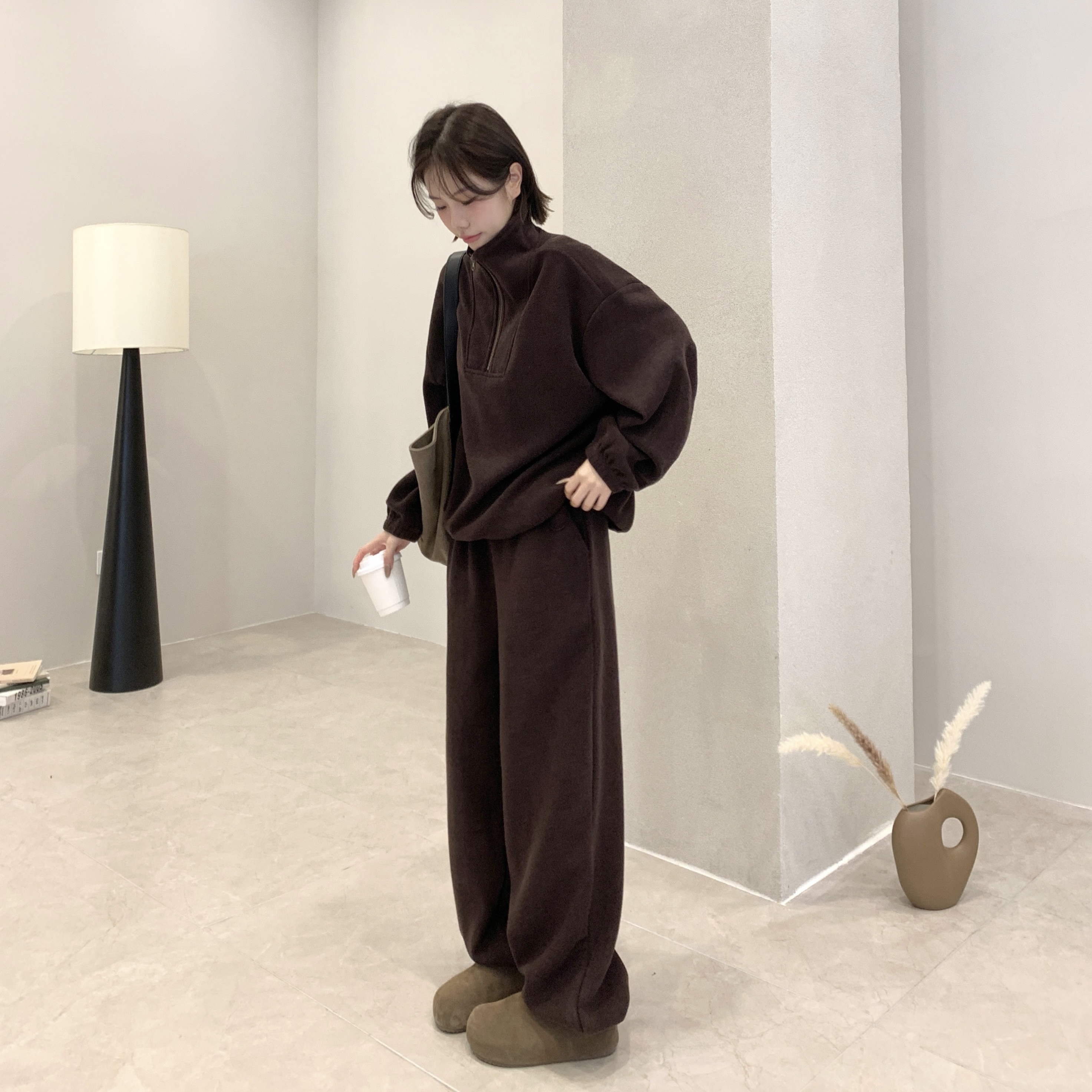 松弛感秋冬保暖两件套