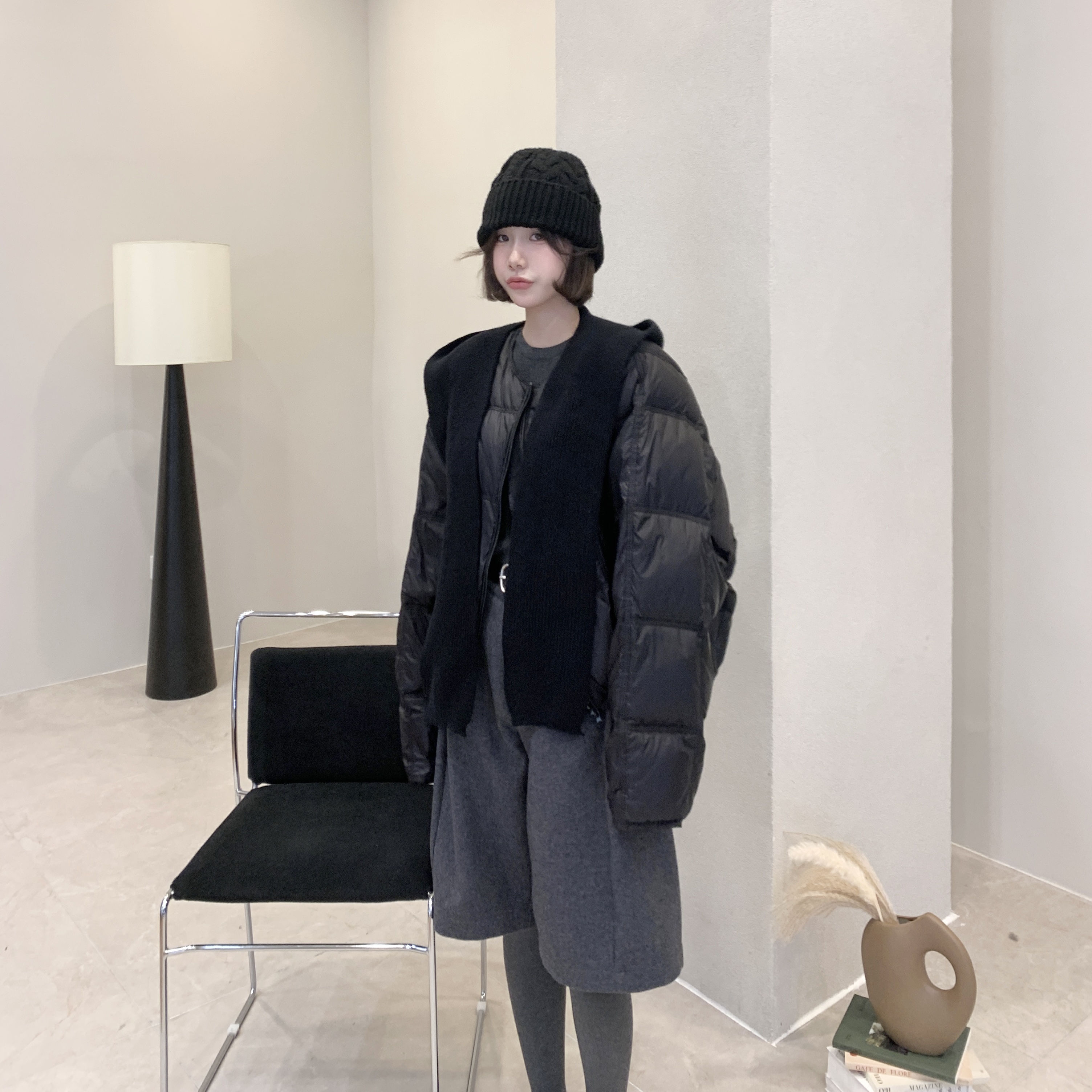 小个子爆款韩版宽松轻薄羽绒服女