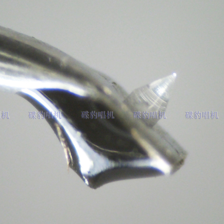 全新3枚/盒进口透明钻石针尖超轻无磁合金针杆组装唱头唱针替换针
