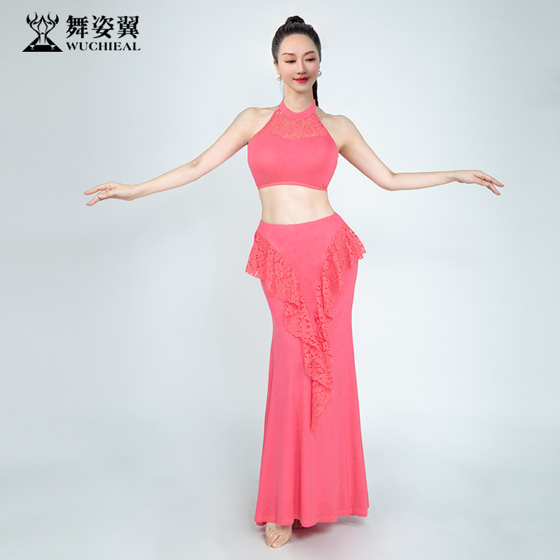 舞姿翼肚皮舞服装2025新款显瘦网纱性感长裙东方舞舞蹈服女